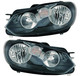 2010-2014 Volkswagen Golf Headlights Driver Left and Passenger Right Side Halogen