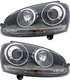 2006-2009 Volkswagen GTI Headlights Driver Left and Passenger Right Side HID/Xenon