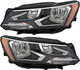2016-2019 Volkswagen Passat Headlights Driver Left and Passenger Right Side Halogen