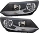 2012-2017 Volkswagen Tiguan Headlights Driver Left and Passenger Right Side Halogen