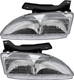 1995-1999 Chevrolet Cavalier Headlights Driver Left and Passenger Right Side Halogen