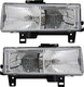 1996-2002 GMC Savana Headlights Driver Left and Passenger Right Side Halogen
