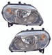 2007-2010 Chevrolet HHR RPO-B2E Headlights Driver Left and Passenger Right Side Halogen