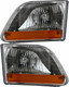 2001-2004 Ford F150 Headlights Driver Left and Passenger Right Side Halogen