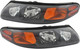 2000-2003 Pontiac Bonneville Headlights Driver Left and Passenger Right Side Halogen None GXP Model Only