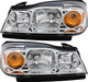 2006-2007 Saturn VUE Headlights Driver Left and Passenger Right Side Halogen