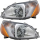2000-2002 Toyota Echo Headlights Driver Left and Passenger Right Side Halogen