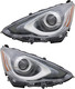 2015-2017 Toyota Prius C Headlights Driver Left and Passenger Right Side LED