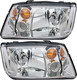 2002-2005 Volkswagen Jetta Headlights Driver Left and Passenger Right Side Halogen