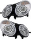 2007-2009 Mercedes Benz E Class Headlights Driver Left and Passenger Right Side HID/Xenon