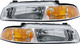 1997-2000 Plymouth Breeze Headlights Driver Left and Passenger Right Side Halogen