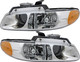 1996-1999 Plymouth Voyager Headlights Driver Left and Passenger Right Side Halogen With Quad Lamp 1996-1999 Plymouth Voyager Headlights Driver Left and Passenger Right Side Halogen With Quad Lamp