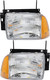 1995-1997 Chevrolet Blazer Headlights Driver Left and Passenger Right Side Halogen