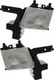 1998 Dodge B1500 Headlights Driver Left and Passenger Right Side Halogen