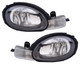 2001-2002 Plymouth Neon Headlights Driver Left and Passenger Right Side Halogen Black Trim