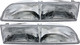 1992-1997 Ford Crown Victoria Headlights Driver Left and Passenger Right Side Halogen