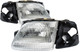 1997 Ford F150 Headlights Driver Left and Passenger Right Side Halogen