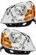 2005-2007 Ford Five Hundred Headlights Driver Left and Passenger Right Side Halogen