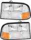 1998-2001 Oldsmobile Bravada Headlights Driver Left and Passenger Right Side Halogen