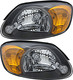 2003-2006 Hyundai Accent Headlights Driver Left and Passenger Right Side Halogen
