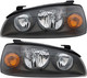 2004-2006 Hyundai Elantra Headlights Driver Left and Passenger Right Side Halogen