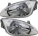1999-2000 Hyundai Elantra Headlights Driver Left and Passenger Right Side Halogen