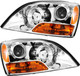 2008-2009 Kia Sorento Headlights Driver Left and Passenger Right Side Halogen