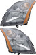 2007-2009 Nissan Sentra Headlights Driver Left and Passenger Right Side Halogen