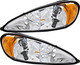1999-2005 Pontiac Grand AM Headlights Driver Left and Passenger Right Side Halogen