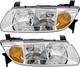 2000 Saturn LS1 Headlights Driver Left and Passenger Right Side Halogen