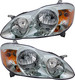 2003-2004 Toyota Corolla S Headlights Driver Left and Passenger Right Side Halogen