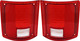 1978-1991 GMC Suburban Tail Light Driver Left and Passenger Right Side With Chrome Trim