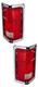 1987-1993 Dodge W250 Tail Light Driver Left and Passenger Right Side CH2808103