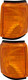 1987-1991 Ford F150 Corner Light Driver Left and Passenger Right Side Without Chrome & Black Trim