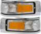 1995-1997 Lincoln Town Car Corner Light Driver Left and Passenger Right Side Without Emblem