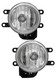 2012-2013 Toyota Prius Fog Light Driver Left and Passenger Right Side