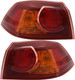 2008-2009 Mitsubishi Lancer Tail Light Driver Left and Passenger Right Side