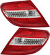 2008-2011 Mercedes Benz C Class Tail Light Driver Left and Passenger Right Side LED With Curve Lighting