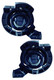 2006 Nissan Altima Fog Light Driver Left and Passenger Right Side