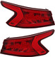 2016-2018 Nissan Maxima Tail Light Driver Left and Passenger Right Side Without Logo