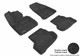 2006-2013 Audi A3 Floor Mats Liners Front and Rear Row Classic Black
