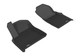 2017-2022 Audi Q7 Floor Mats Liners Front Row Kagu Black