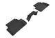 2017-2022 Audi A4 Floor Mats Liners Rear Row Kagu Black