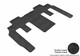 2017 GMC Arcadia Limited Floor Mats Liners Rear Row Classic Black 7 Seat