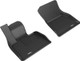 2019-2022 BMW X5 Floor Mats Liners Front Row Kagu Black