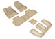 2020-2022 Cadillac XT6 Floor Mats Liners Front and Rear Row Kagu Tan w/ Bucket 2nd row