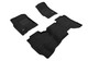2015-2019 Chevrolet Silverado 2500 Double Cab Floor Mats Liners Front and Rear Row Elegant Black