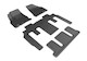 2009-2017 Chevrolet Traverse Floor Mats Liners Front and Rear Row Kagu Black w/ Bench 2nd row JP-A46353QC