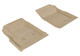 2015-2022 GMC Canyon Crew Cab Floor Mats Liners Front Row Kagu Tan