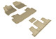 2018-2022 Chevrolet Traverse Floor Mats Liners Front and Rear Row Kagu Tan 7 Seat